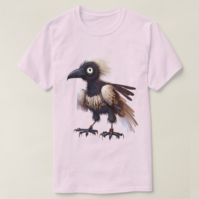 Camiseta Crow Punk 02 T-Shirt (Frente do Design)