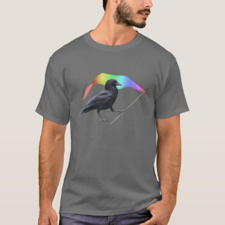Camiseta Crow Rainbow Flag T-shirt
