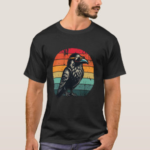 Camiseta Crow Raven Homens Mulheres Crianças Rave Engraçada