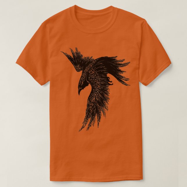 Camiseta Crow Raven Kattegat Viking amp accessories for Vik (Frente do Design)