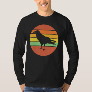 Camiseta Crow Raven Retro Sunset