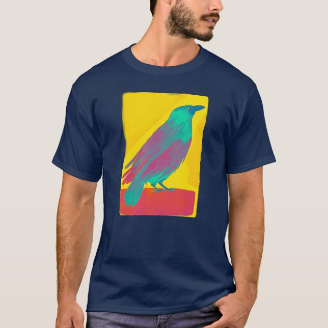 Camiseta Crow Watercolor (Frente)