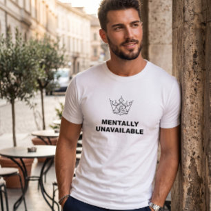 Camiseta Crown Mentalmente Indisponível Branco