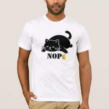 Crown NOPE Gato Preto Engraçado para Amantes de Ga