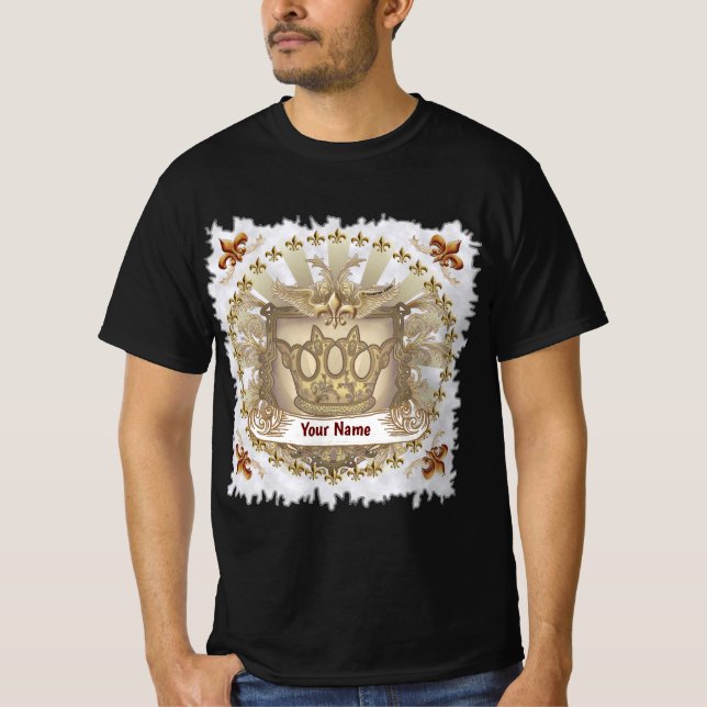 Camiseta Crown Shield Family Crest Surname (Frente)