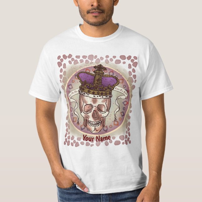 Camiseta Crown Skull Motoqueiro  (Frente)
