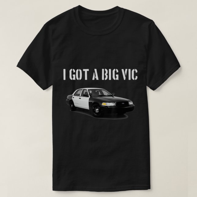 Camiseta Crown Vic Funny P71 Entusiasta do Carro Punny (Frente do Design)