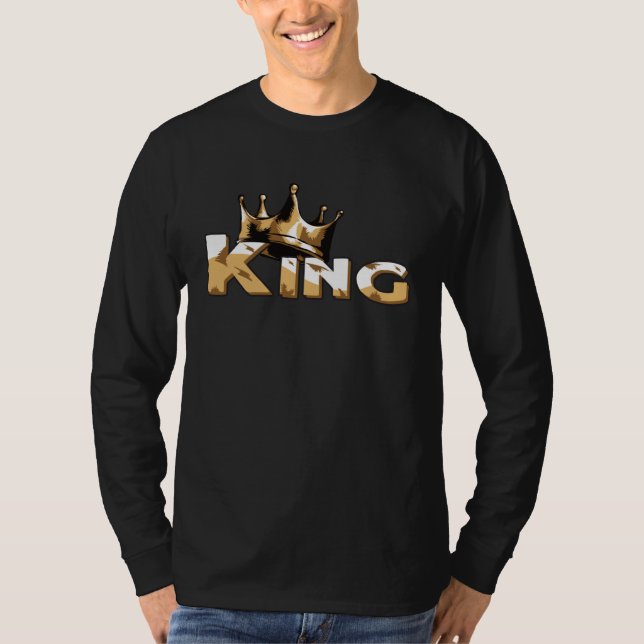 Camiseta Crown with writing KING (Frente)