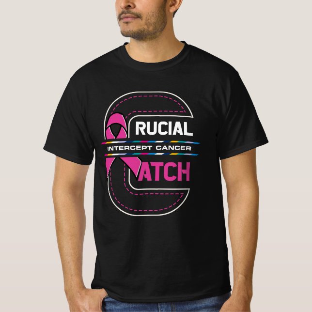 Camiseta Crucial a Catar Intercept Cancer Breast Cancer Awa (Frente)