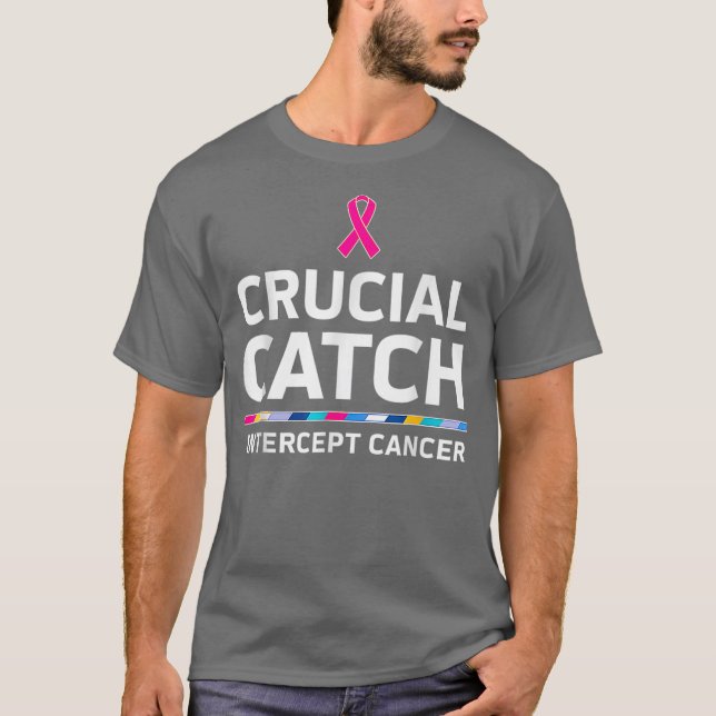 Camiseta Crucial Catch Intercept Cancer  (Frente)