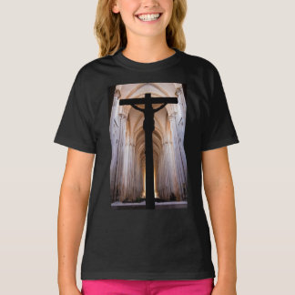 Camiseta Crucifixo com Jesus Cristo. Abadia de Alcobaca Gót