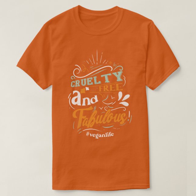 Camiseta Crueldade livre e fabuloso (Frente do Design)