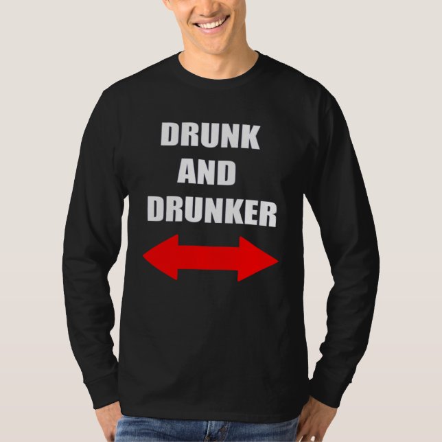 Camiseta Cruise Alcohol Drinking Drunk and Drunker (Frente)