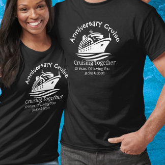 Camiseta Cruise Black Personalize T-Shirt no aniversário
