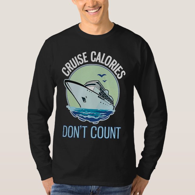 Camiseta Cruise Calories Don't Count Funny Cruising (Frente)