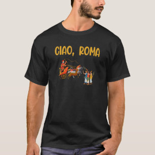 Camiseta Cruise Ciao Roma Navio de Cruzeiro Voo Romano Char