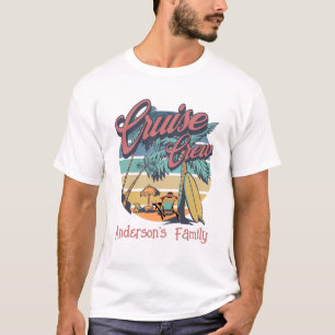 Camiseta Cruise Crew Summer Family Reunion Sunset T Shirt