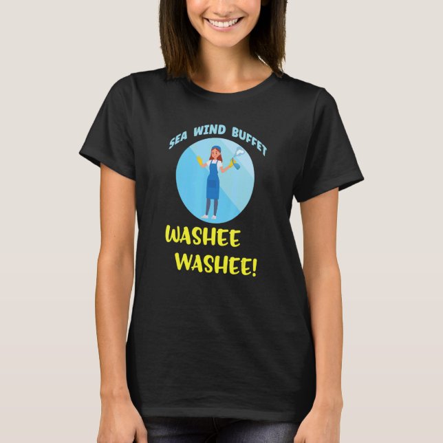 Camiseta Cruise Family Cruise Buffet Washee Washee Saniti (Frente)