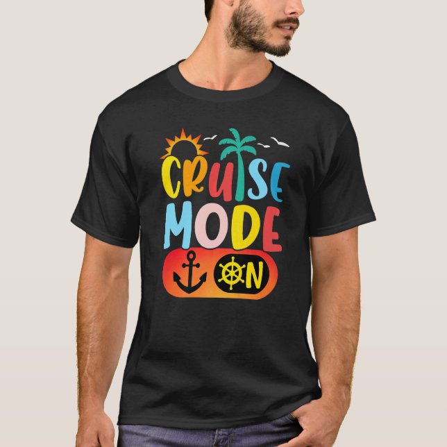 Camiseta Cruise Family Vacation Cruise Mode On Summer Trip  (Frente)