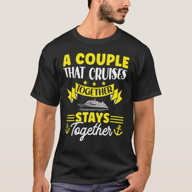 Camiseta Cruise Ship Honeymoon Wedding A Couple That Cruise (Frente)