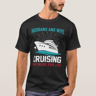 Camiseta Cruise Ship Husband and Wife Cruising Partners par