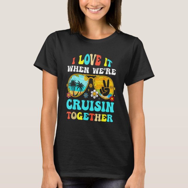 Camiseta Cruise Ship Vacation Friends Buddies Couples Girl  (Frente)