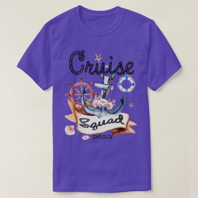 Camiseta Cruise Squad 2022 Funny Family Matching Cruise Vac (Frente do Design)