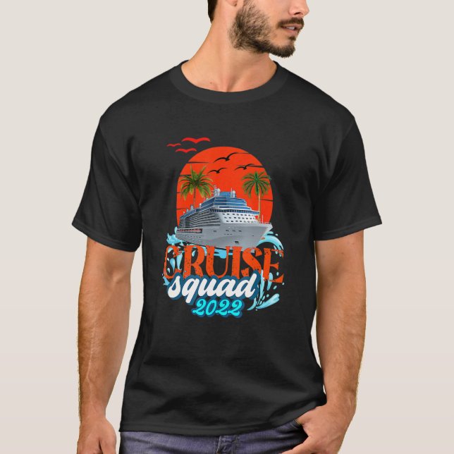 Camiseta Cruise Squad 2022 Matching Family Group With Ancho (Frente)