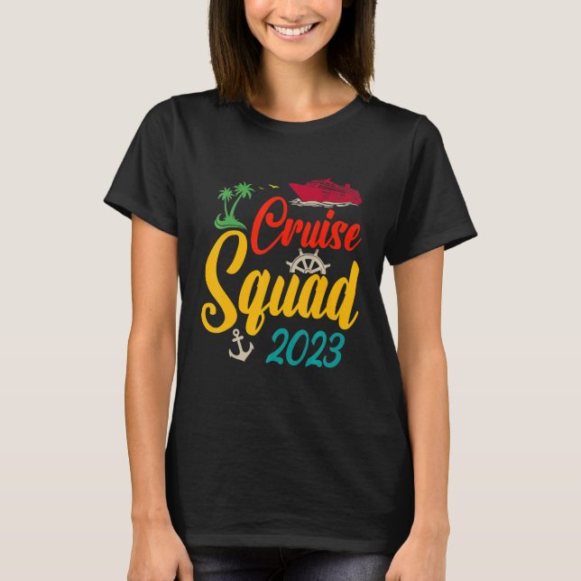 Camiseta Cruise Squad 2023 Family Matching Group Squad Quot (Frente)