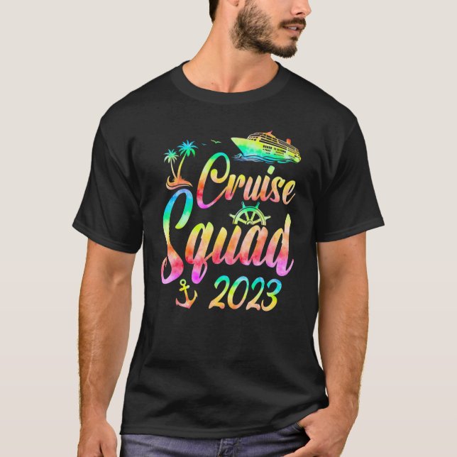 Camiseta Cruise Squad 2023 Summer Vacation Friend Tr (Frente)