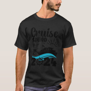 Camiseta Cruise Squad 2024, Tee Da Família Funny Para Féria