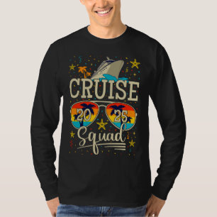 Camiseta Cruise Squad 2025 Cruising Vacation Men LS