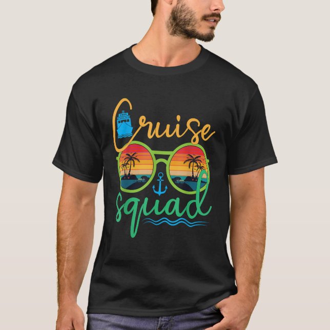 Camiseta Cruise Squad 2025 Family Vacation Beach Matching G (Frente)