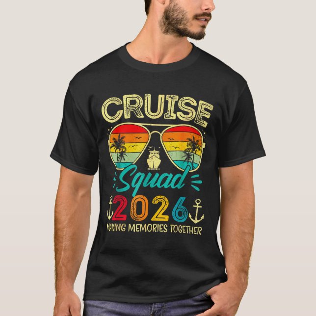 Camiseta Cruise Squad 2026 Family Group Matching Summer Vac (Frente)