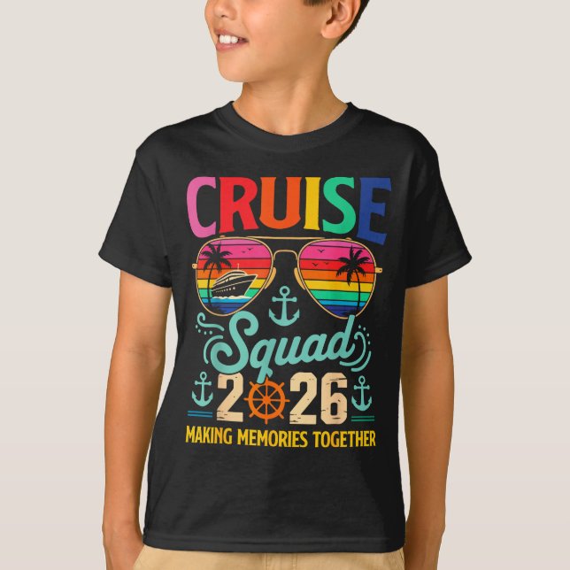 Camiseta Cruise Squad 2026 Family Group Matching Summer Vac (Frente)
