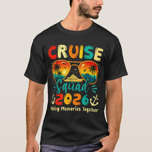Camiseta Cruise Squad 2026 Family Group Matching Summer Vac (Frente)