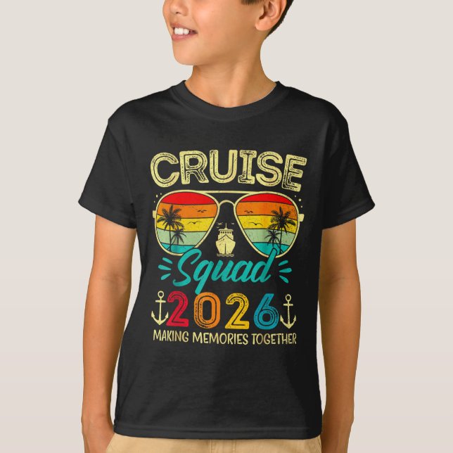 Camiseta Cruise Squad 2026 Family Group Matching Summer Vac (Frente)