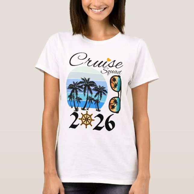 Camiseta Cruise Squad 2026 Family Vacation (Frente)