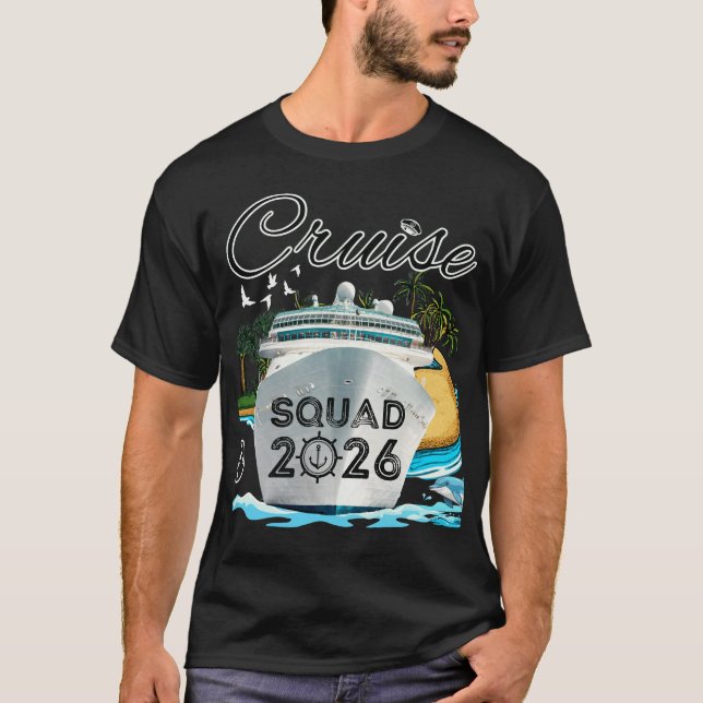 Camiseta Cruise Squad 2026 Family Vacation (Frente)