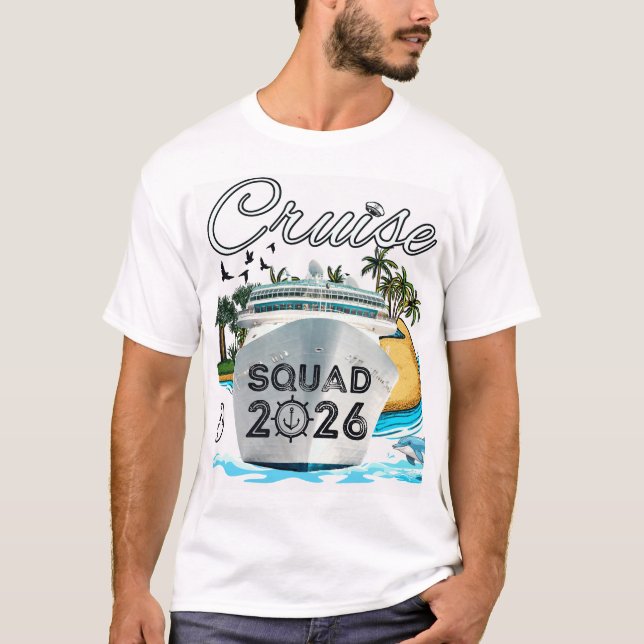 Camiseta Cruise Squad 2026 Family Vacation (Frente)