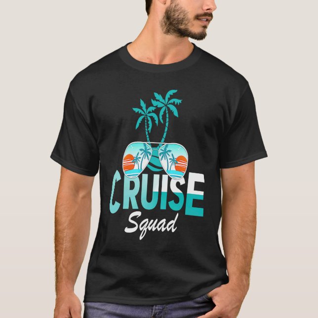 Camiseta Cruise Squad Family Matching Cruise Trip Vacation  (Frente)