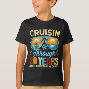 Camiseta Cruisin Através de 20 Anos de Casamento de 20