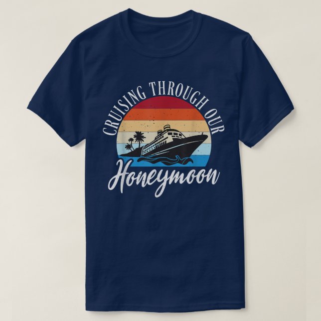 Camiseta Cruisin Através Do Nosso Alcance De Noiva Da Lua D (Frente do Design)
