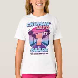 Camiseta Cruisin’ de Volta para a Escola Meninas da 1ª Séri