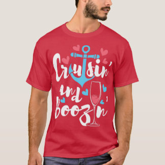 Camiseta Cruisin E Boozin Cruise Ship Cruising Lover Crui