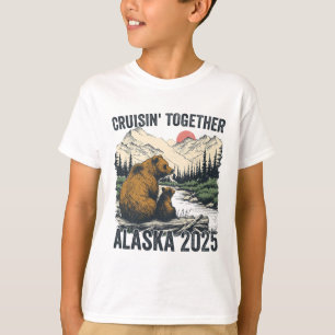 Camiseta Cruisin Together Alasca 2025 Família Amiga Alasca 