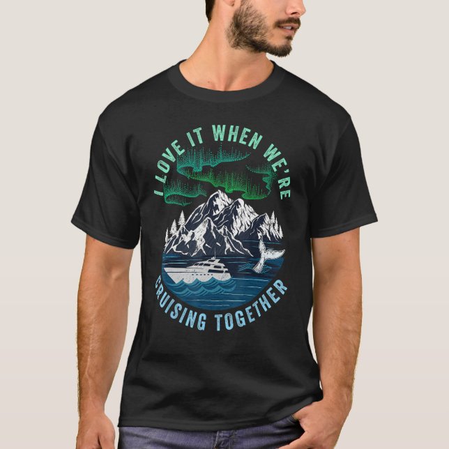 Camiseta Cruisin' Together Alaska Family Cruise North Light (Frente)
