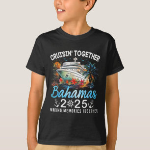 Camiseta Cruisin' Together Bahamas 2025 Cruzeiro Praia Verã