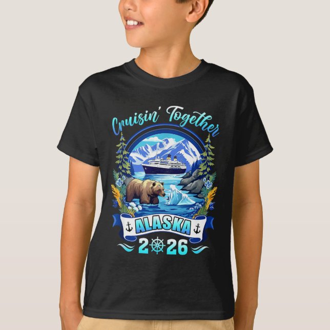 Camiseta Cruisin Together Matching Family Friends Alaska Cr (Frente)