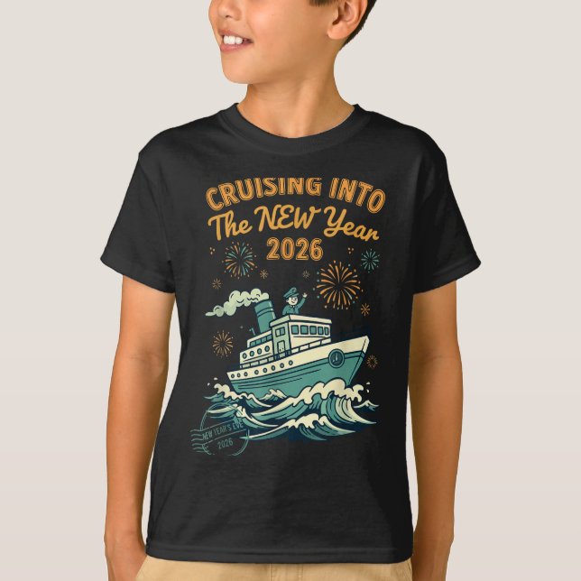 Camiseta Cruising Into The New Year 2026 Adventure  (Frente)